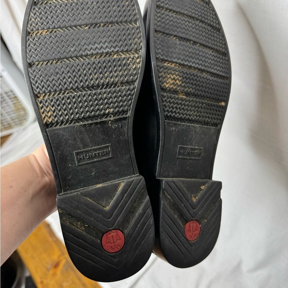 Hunter Womens Black Penny Loafer Sz 9‎ Slip On Preppy Dark Academia Office Goth - Picture 7 of 12